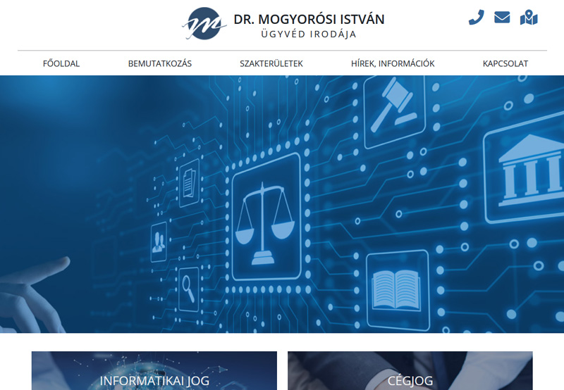 Dr. Mogyorósi Law Firm Website Design